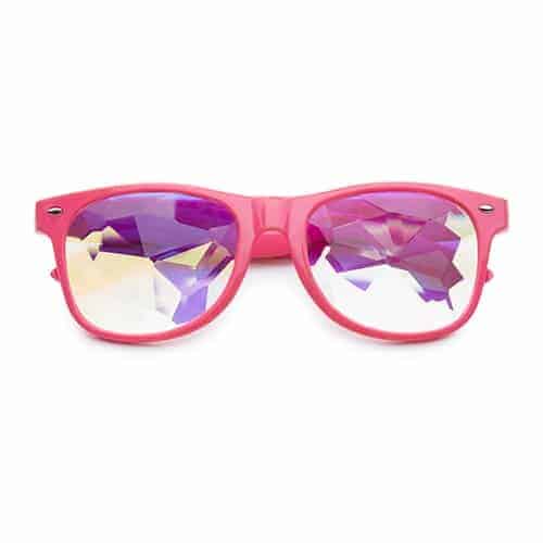Classic kaleidoscope glasses pink | big flower