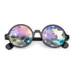 Basic kaleidoscope glasses black | flower