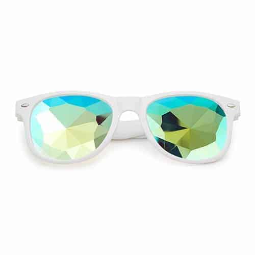 Classic Kaleidoscope Glasses White | Big Flower