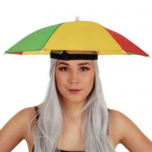 Head Umbrella | Red-yellow-green