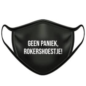 Mondkapje geen paniek rokershoestje