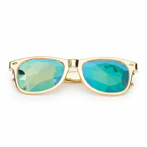 Classic Kaleidoscope Glasses Gold | Big Flower