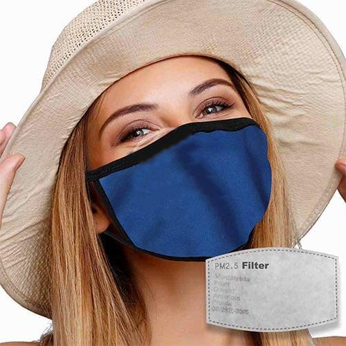 Face Mask with Filter | Blue
