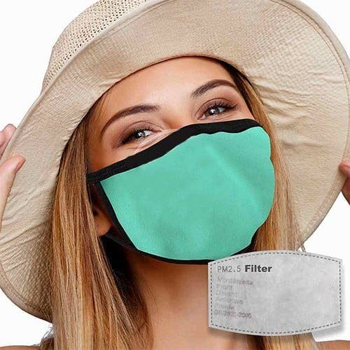 Face Mask with Filter | Mint Green