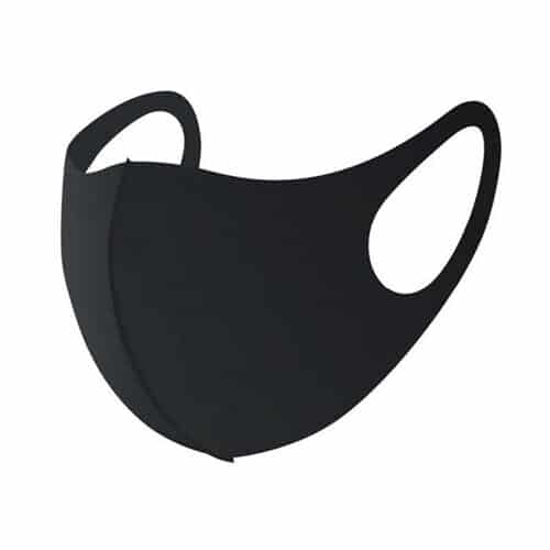 Black washable face mask
