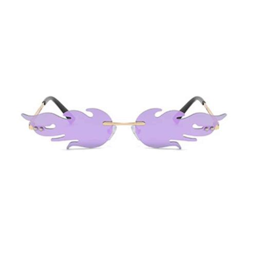 Flame sunglasses | purple lenses