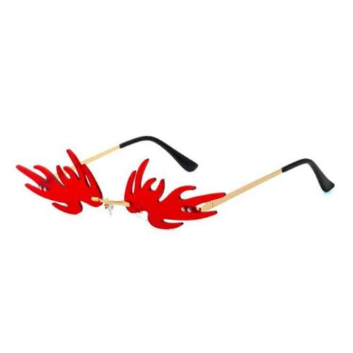 Flame sunglasses all over | red lenses