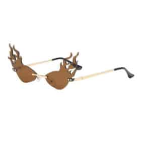 Flame sunglasses festival | brown lenses
