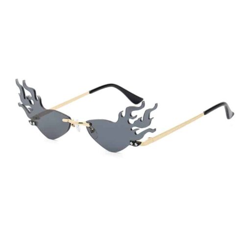 Flame sunglasses festival | black lenses
