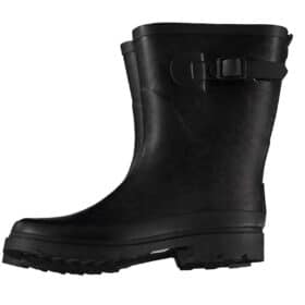 XQ Footwear Rain Boots Leopard Print Dark Grey