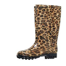 XQ Footwear Rain Boots Leopard Print High