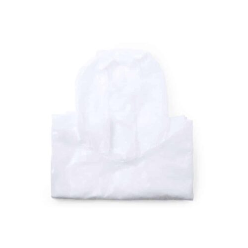 Disposable biodegradable rain poncho