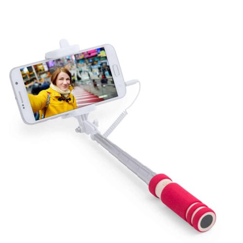 Foldable Selfie Stick Red