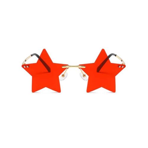 Star Sunglasses Red