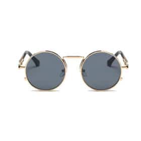 Round Sunglasses Black/Gold