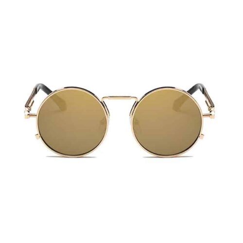 Festival Sunglasses Round Gold