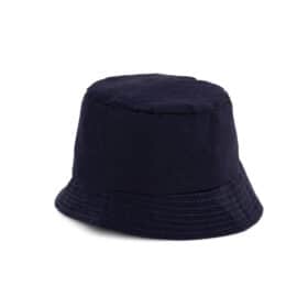 Bucket hat cotton dark blue