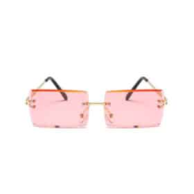Rectangular Pink Sunglasses