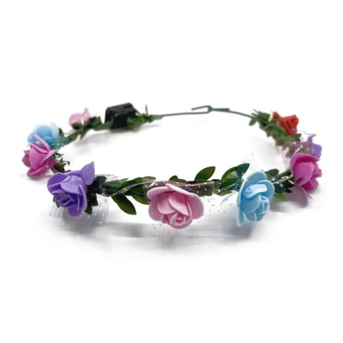 LED headband flowers multicolor