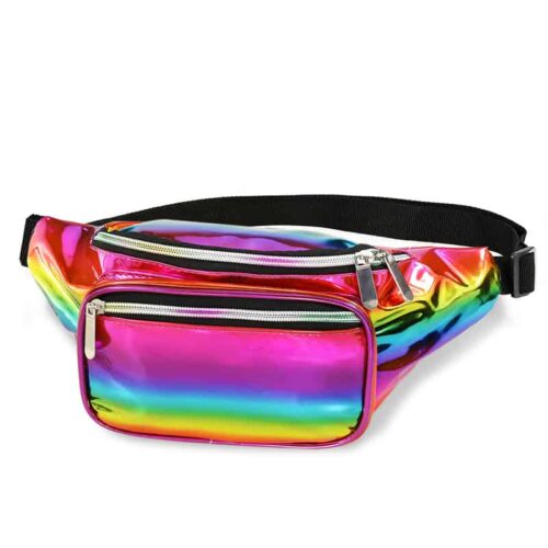 Holographic Fanny Pack Pride Rainbow