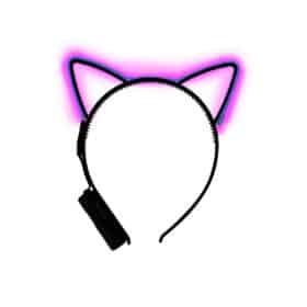 LED hairband cat ears pink