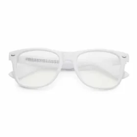 Deluxe Space Glasses Spiral | White