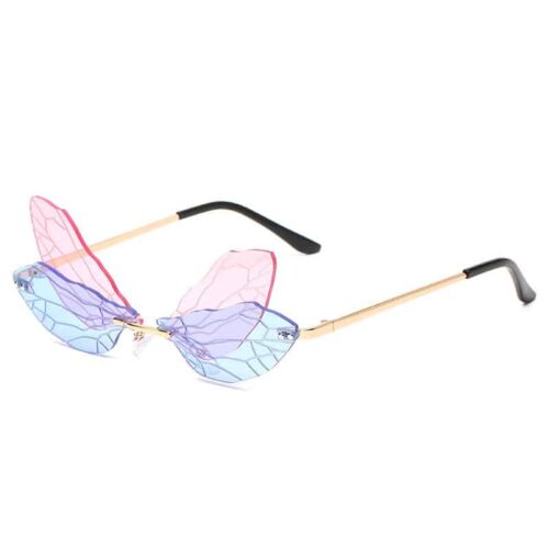Sunglasses Butterfly blue/pink