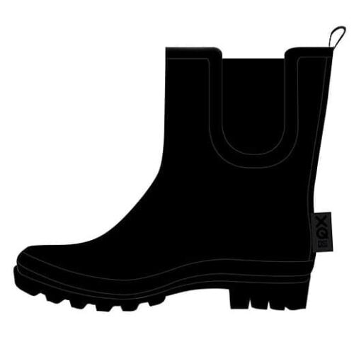 Black Rain Boots Low Model Size 39