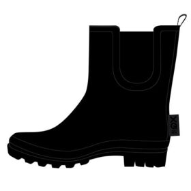 Black Rain Boots Low Model Size 42