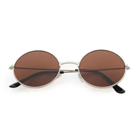 Hippie round sunglasses with brown lenses