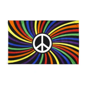 Rainbow Flag Pride Peace Striped 90 x 150 cm
