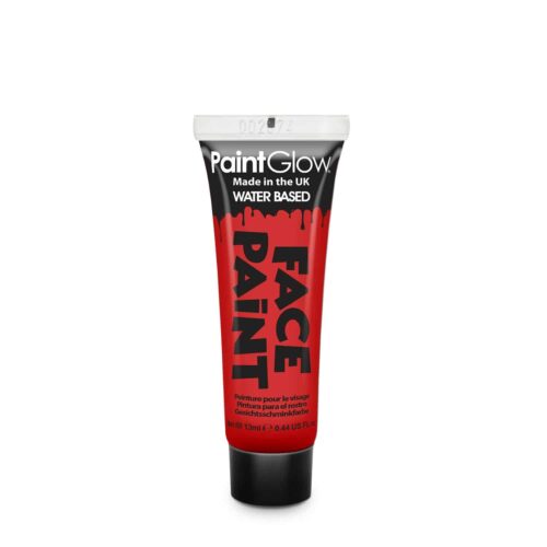 PaintGlow Halloween Face & body paint Classic colors - Red