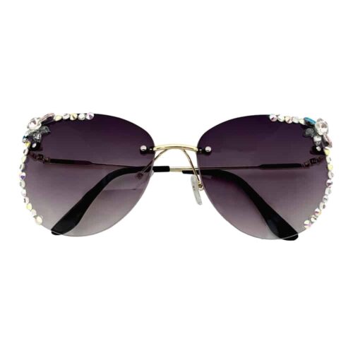 Sunglasses diamond purple