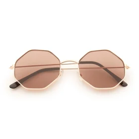 Round Corner Sunglasses | Brown
