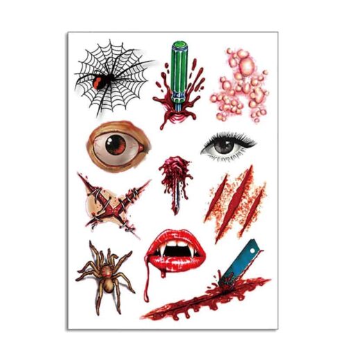 Halloween Fake Blood Temporary Tattoo