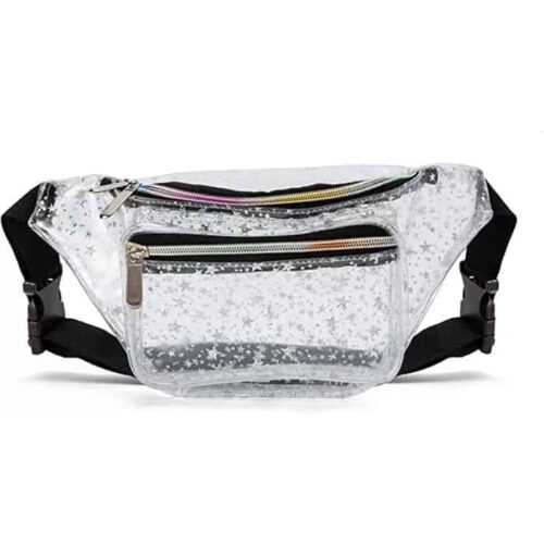 Transparent/Silver Star Waist Bag