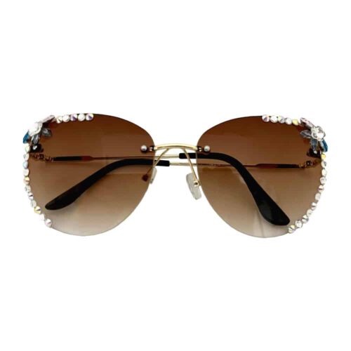 Sunglasses diamond brown