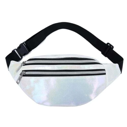 Hip Bag Glitter White