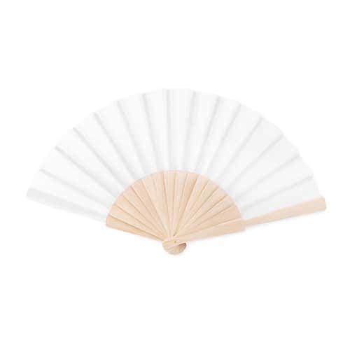 Wooden Hand Fan | White