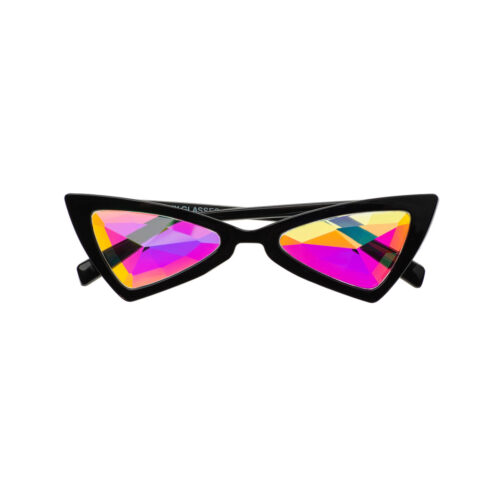 Kaleidoscope Glasses Cat Eye Black