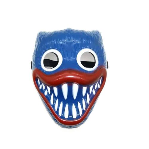 Halloween huggy monster LED mask blue