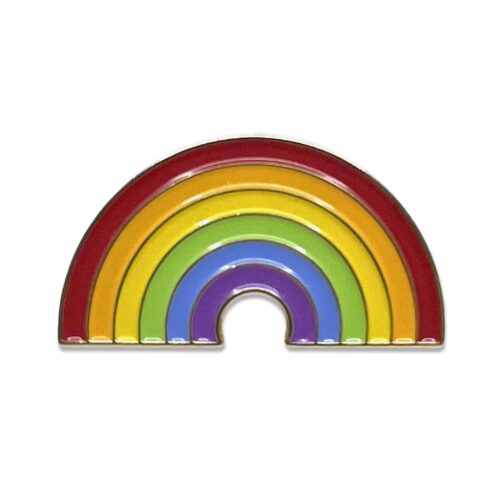 Rainbow pin button