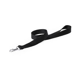 Polyester lanyard black