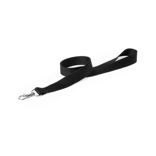 Polyester lanyard black