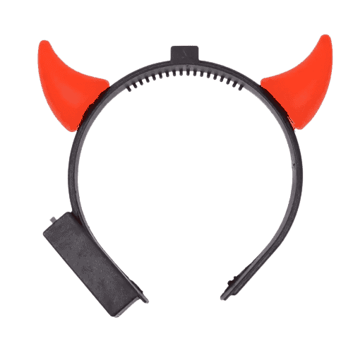 Halloween devil horns with LED lights