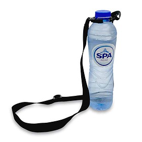 Keychain water bottle holder silicone black