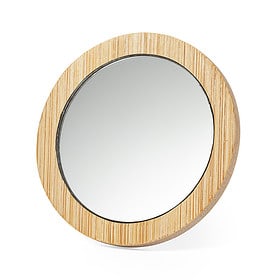 Pocket Mirror Bamboo Beige 6.9 cm