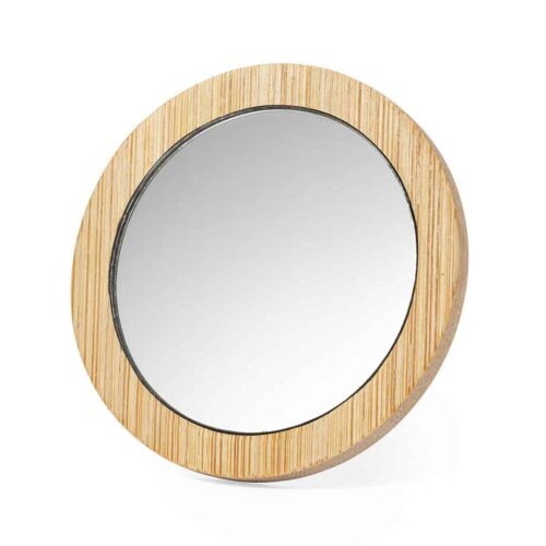 Pocket Mirror Bamboo Beige 6.9 cm