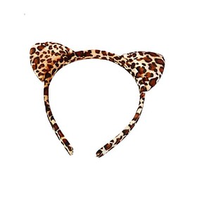 Headband leopard print with ears