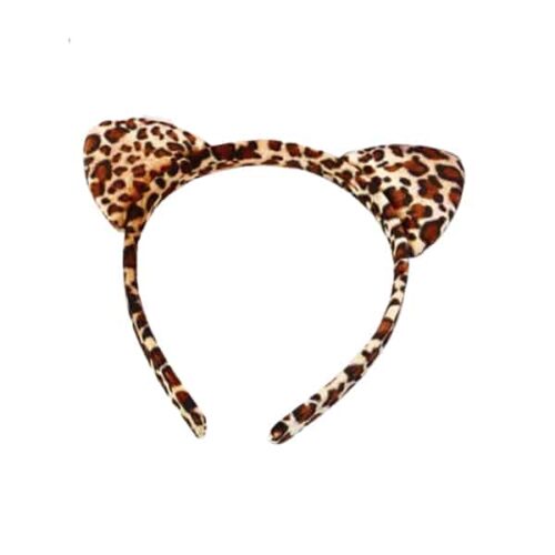 Headband leopard print with ears